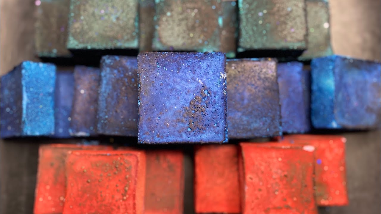 20+ RGC Blocks 🦋🍓🍐with Glitter..  and Sifting 😋| Gym Chalk ASMR | Relaxing 😌 | Satisfying