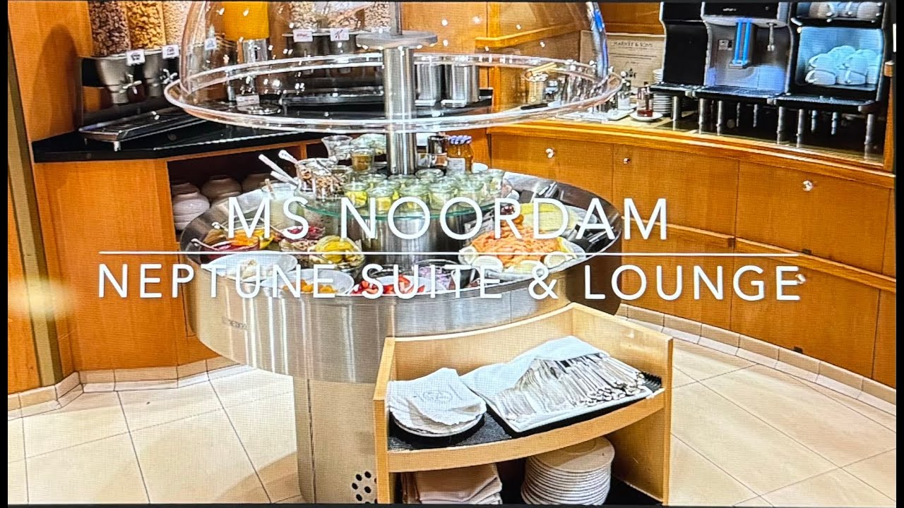 MS Noordam Neptune Suite & Lounge Holland America Line Cruise Ship Cabin Review