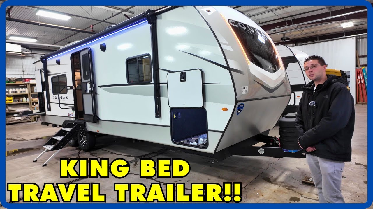 KING Bed Travel Trailer! 2025 Keystone Cougar Half-Ton 25MLE