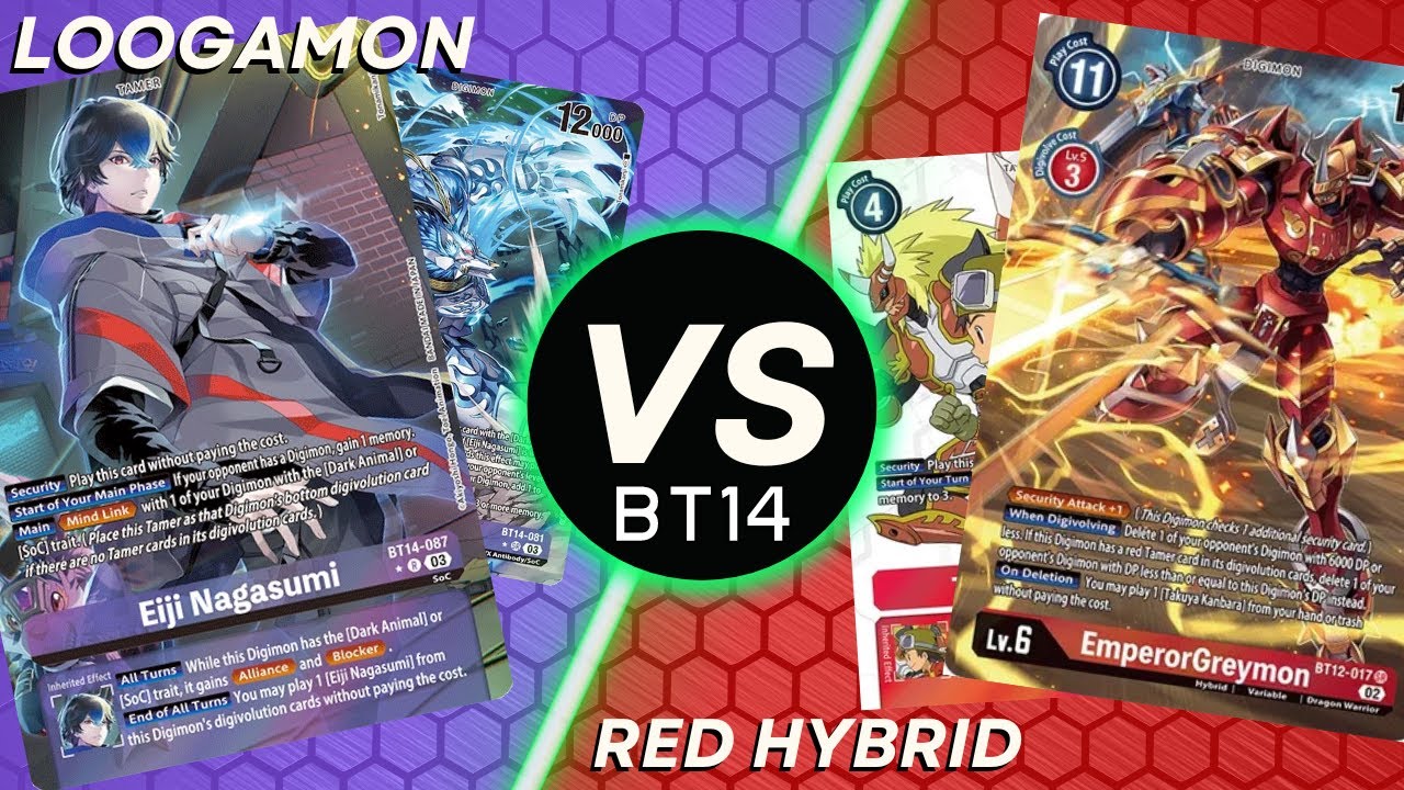 Digimon TCG [BT14] Loogamon VS Red Hybrid