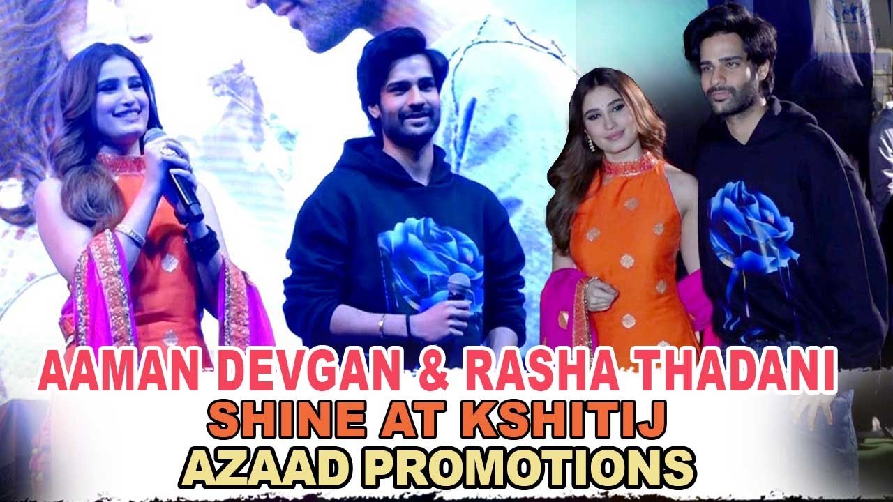 Aaman Devgan & Rasha Thadani at Kshitij for 'Azaad' Promo #AzaadFilm