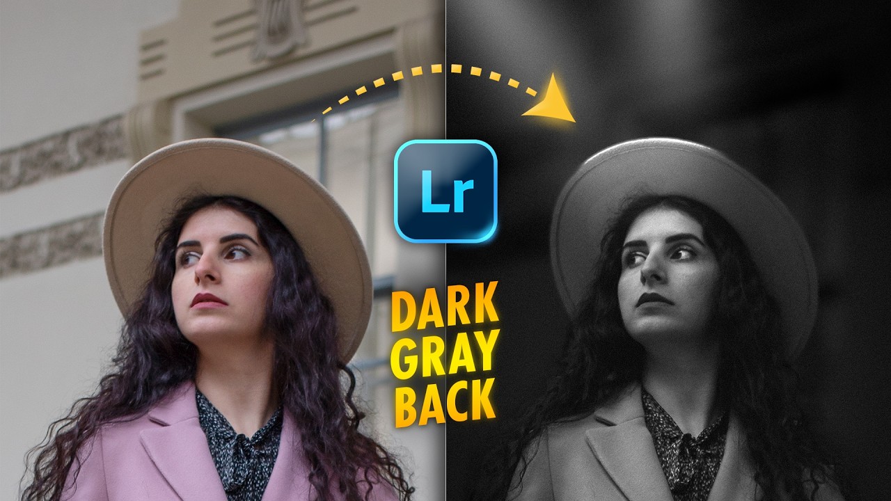 Create HIGH CONTRAST Portraits with GRAY BACKGROUNDS in Lightroom App | Android | iOS