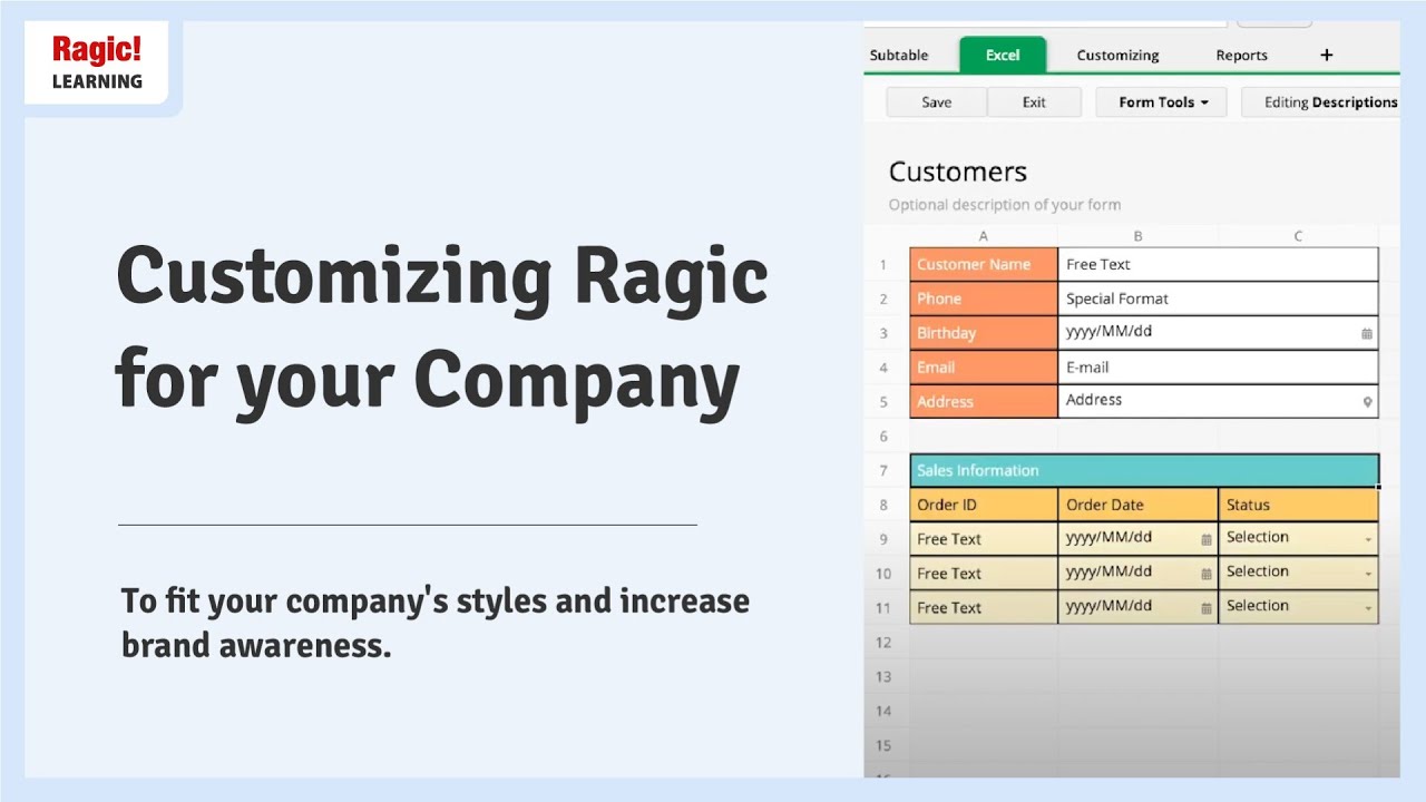4. Customizing Ragic for your Company