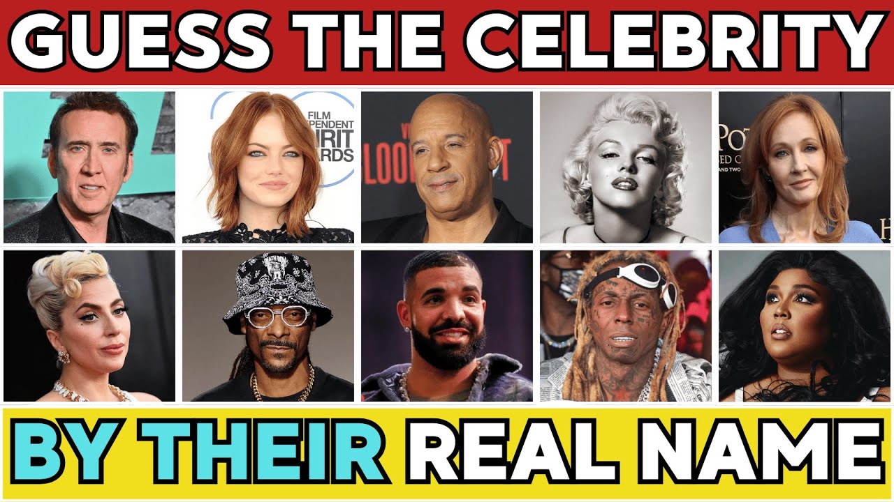Guess the Celebrity by Their REAL Name! 🎭 | Celebrity Name Quiz