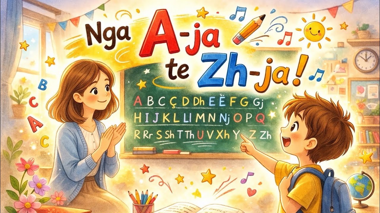 Nga A-ja, te Zh-ja | Këngë për fëmijë 