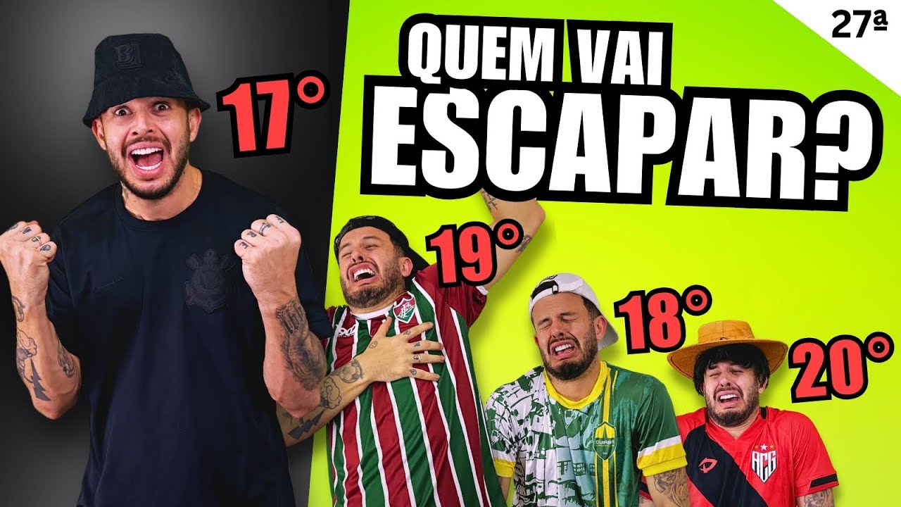 TABELA DO BRASILEIRÃO 27ª Rodada 🅰️⚽ | O CORINTHIANS GOLEIA O LANTERNA MAS AINDA TÁ NO Z4!