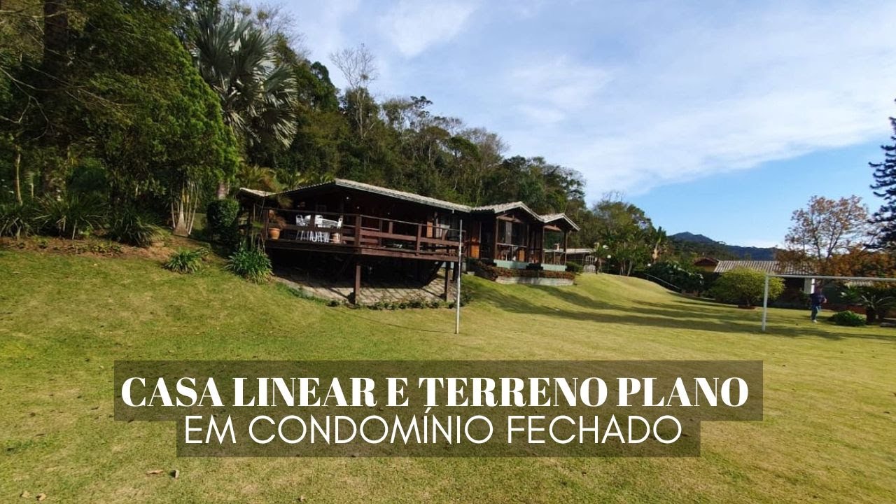 CA1045 | Linda Casa de serra 3 Quartos com 2.890m² de terreno plano com lazer em condomínio fechado