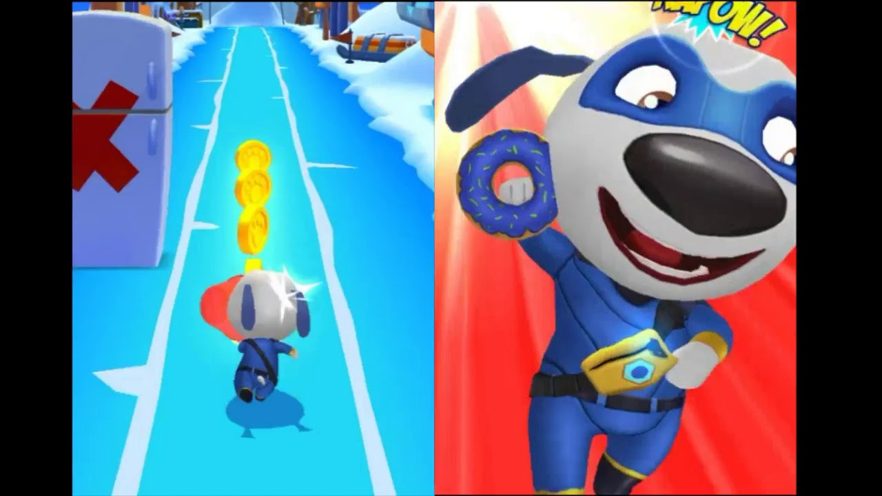 Cool Fullscreen Normal VS Reverse Gameplay HD - Talking Tom Hero Rush Episode 4.