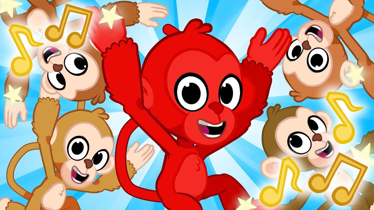 Mila & Morphle Literacy | 5 Little Monkeys | Cartoons with Subtitles