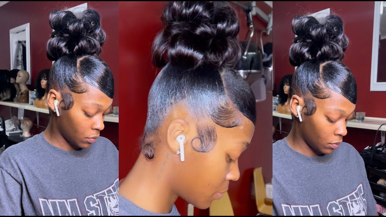 CARDI B  INSPIRED 90s BUN TUTORIAL 🤍 | The Real Jae Pooh