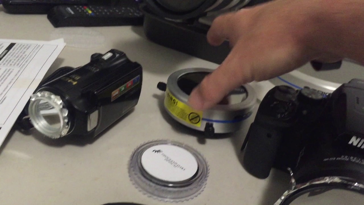 Flat Earth - Solar filters for filming the Sun size safely and accurately.