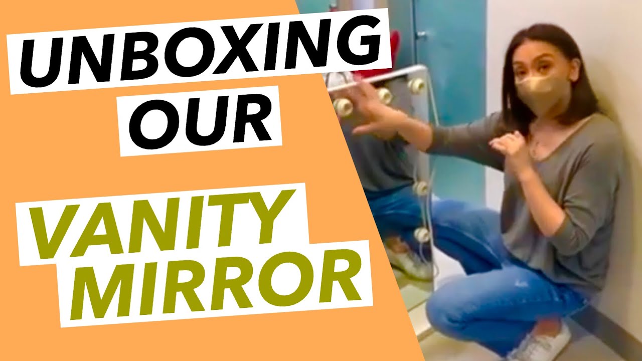 UNBOXING OUR VANITY MIRROR- Cheryl's review of Vanity Mirror Manila's 9K mirror #cherylcosim #mirror