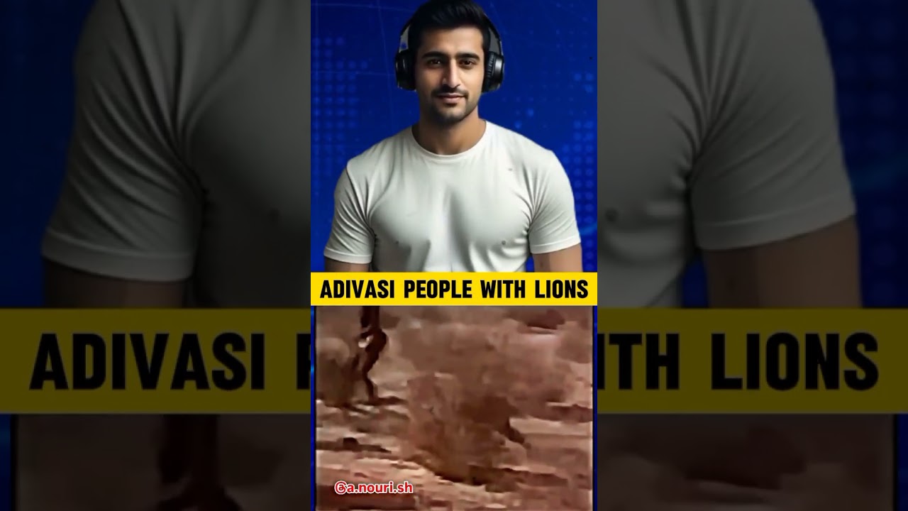 Adivasi Man beat lions #adivasi #lion #shorts