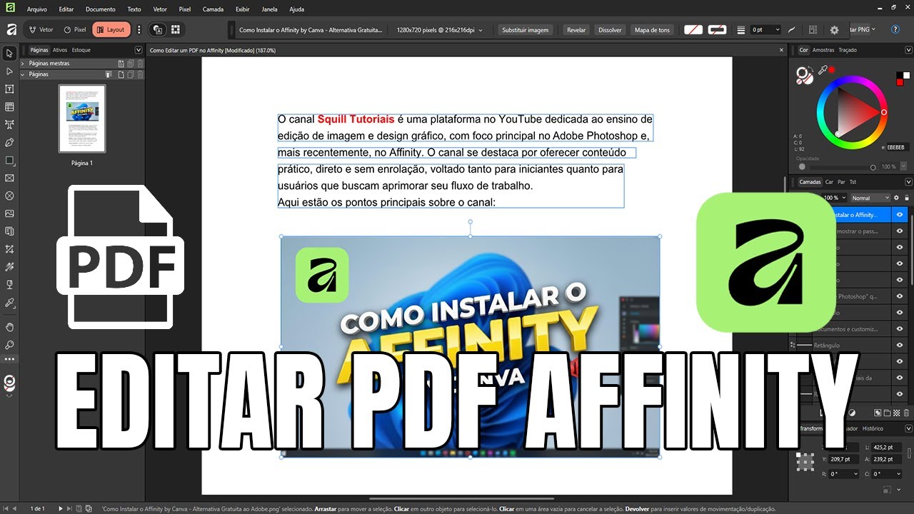 Como Editar QUALQUER PDF no Affinity (Guia Completo para Iniciantes)