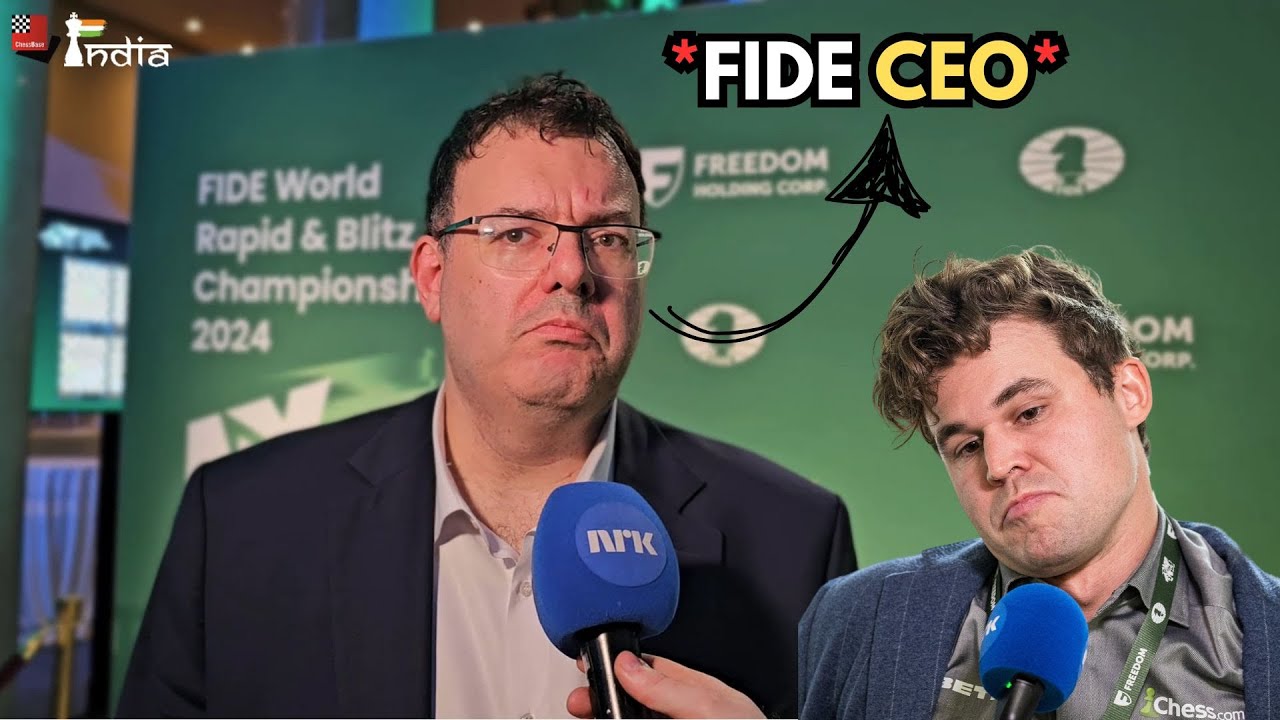 FIDE CEO Emil Sutovsky on Magnus Carlsen's withdrawal from World Rapid 2024