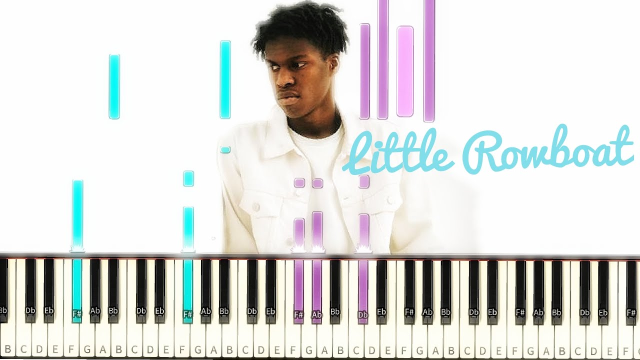 Daniel Caesar - Little Rowboat [#reggiewatkins piano synthesia tutorial]