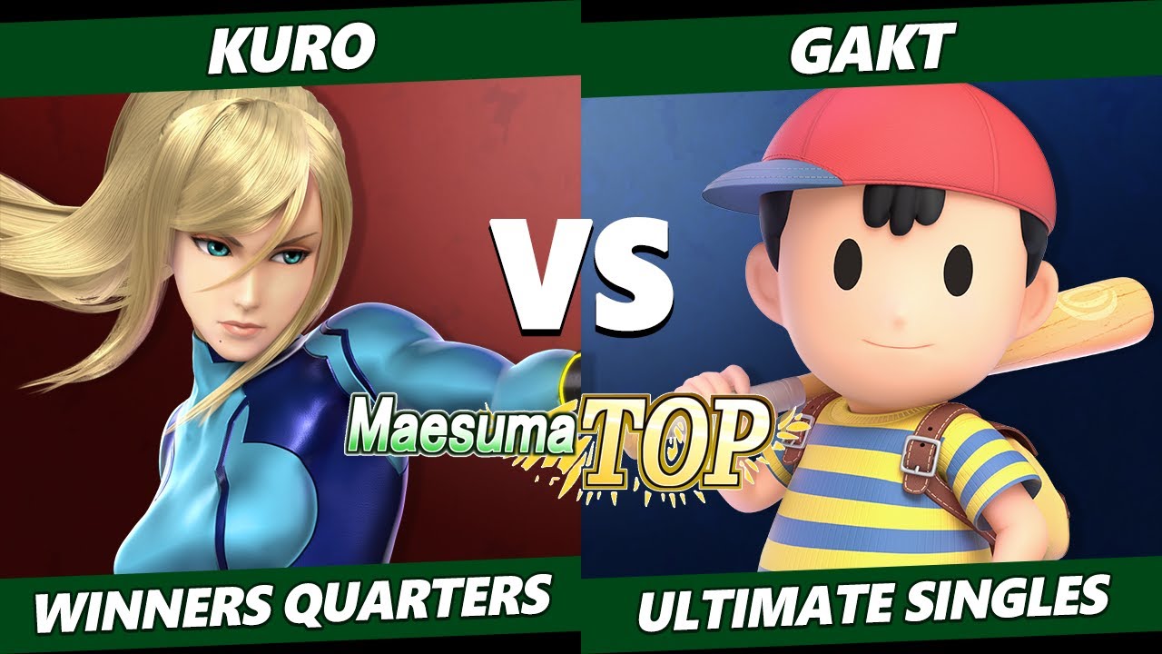 Maesuma Top #4 SSBU - Kuro (ZSS) Vs. Gackt (Ness) Smash Ultimate Winners Quarters