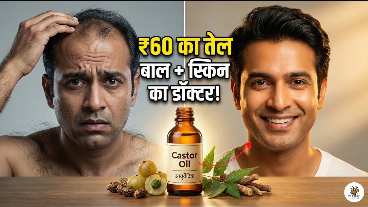 Castor Oil Benefits in Hindi | Hair, Skin, Beard & Natural Botox