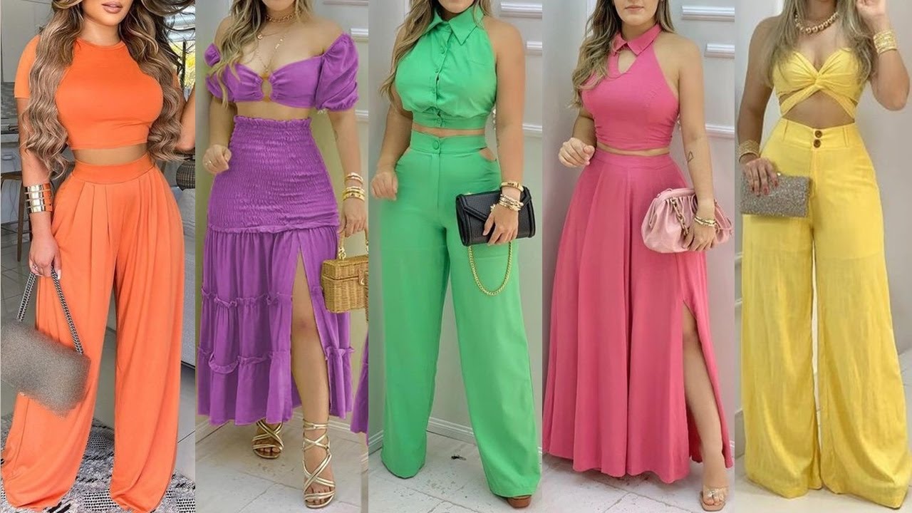 FANT&Aacute;STICOS ESTILOS DE CONJUNTOS DE DOS PIEZAS DE MODA 2021/ CONJUNTOS ELEGANTES Y CASUALES!