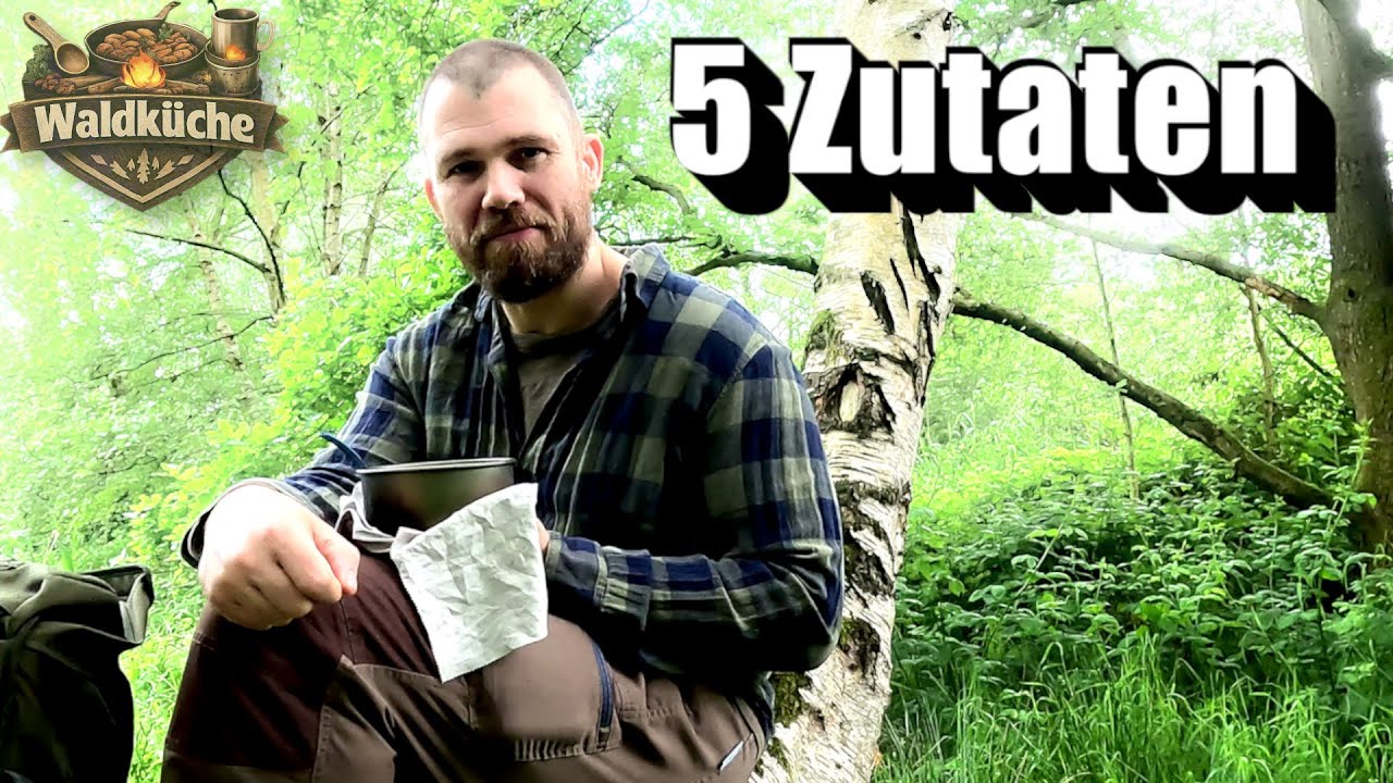 Trangia Mini Küche am See - Einfach Kochen mit 5 Zutaten Hühnersuppe - Waldküche