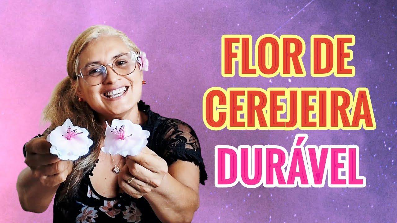 Como fazer a flor de cerejeira em tecido durável 