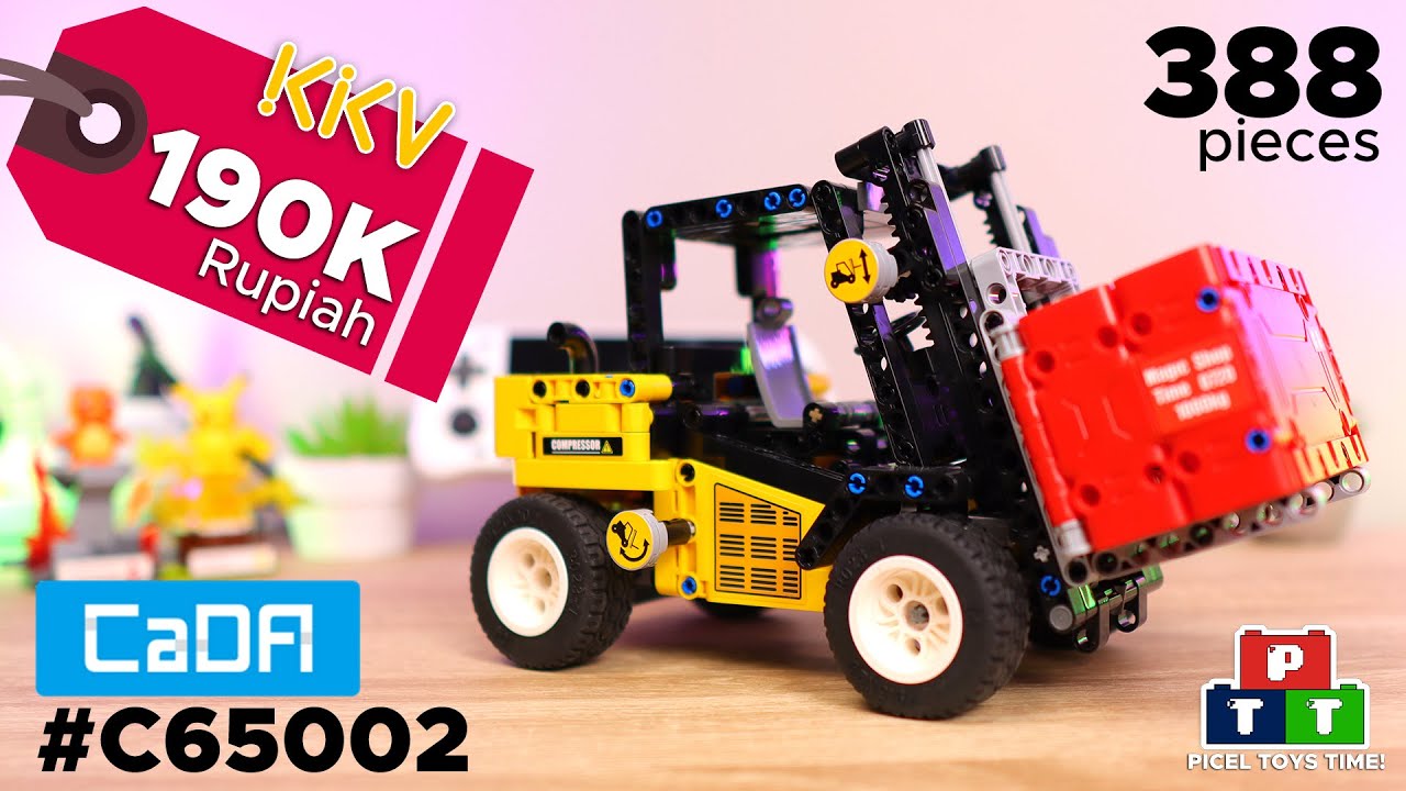 Gak sampe 200 ribu bisa dapet mainan Forklift di KKV?! - CADA Blocks C65002 ASMR Build Indonesia