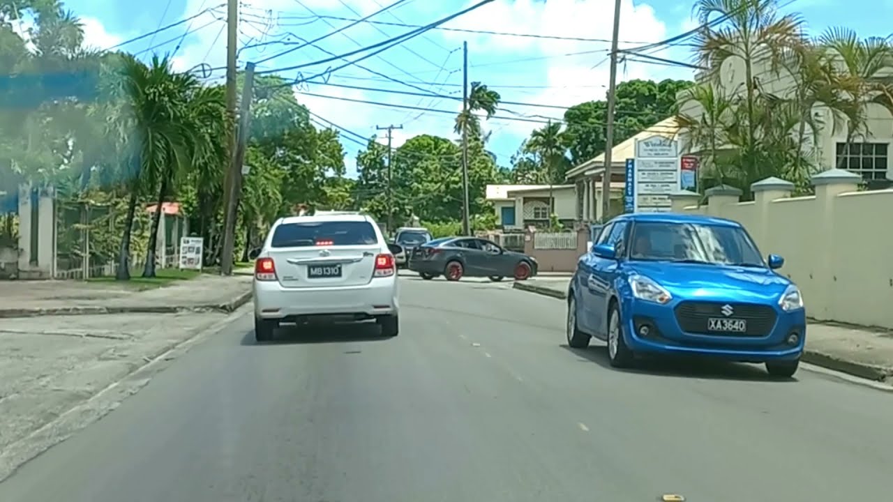 Driving in Barbados - Bridgetown to Bayfield Part 1