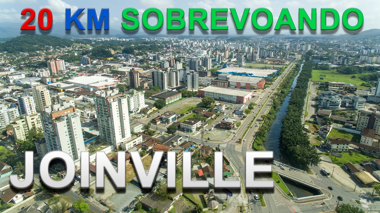 Passeio por Joinville por Drone - 20 km sobrevoando a cidade