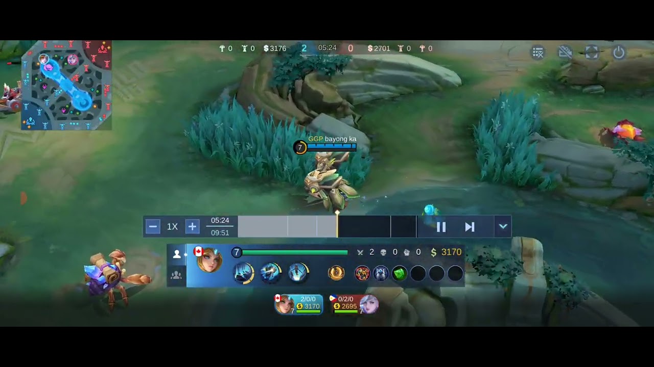 Edith 4 vs Miya 0 sabayan walang takbuhan gameplay now 