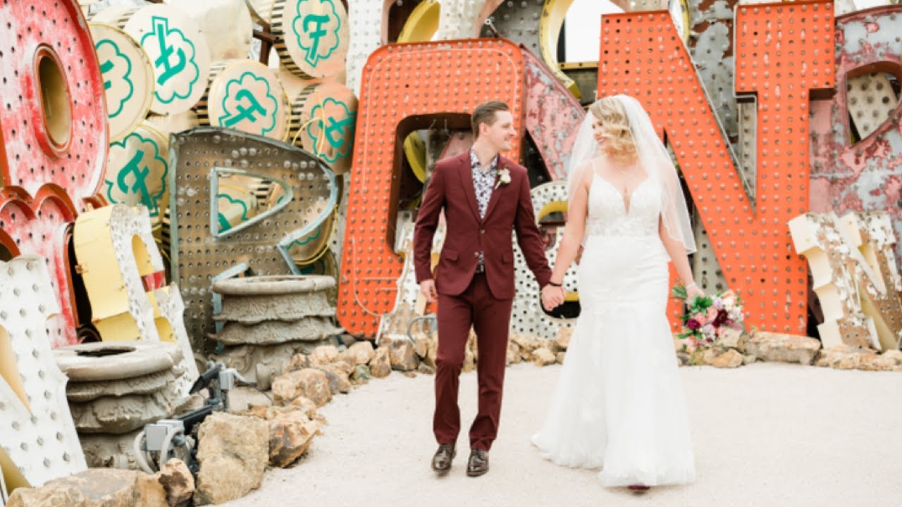 WE GOT MARRIED IN VEGAS!! NEON MUSEUM ELOPEMENT WITH CACTUS COLLECTIVE WEDDINGS