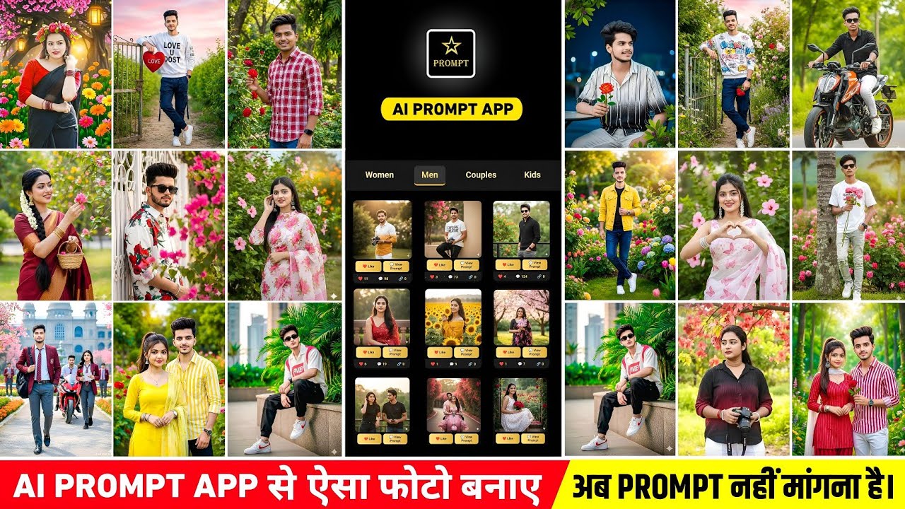 Gemini photo prompt app से photo बनाए 🔥🤯 | अब Prompt मांगने का जरूरत नहीं | Ai photo prompt app