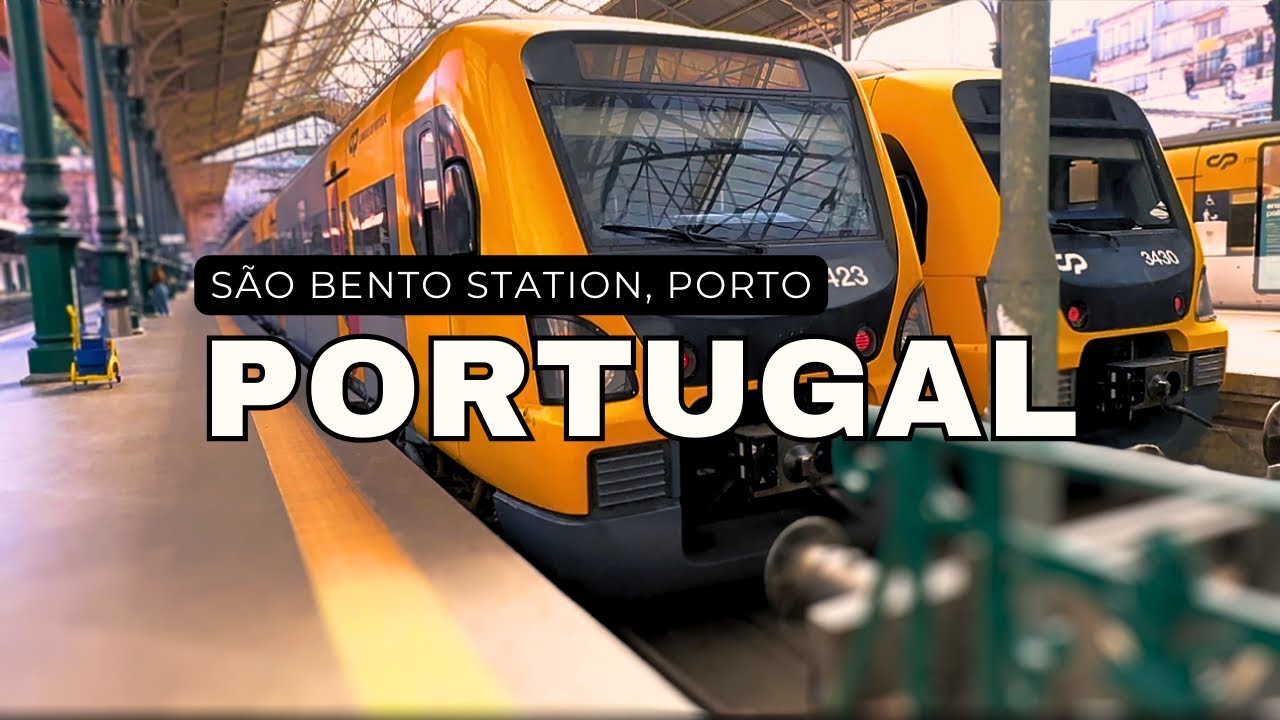 Scenic Train Journey from Porto to Braga | Beautiful railway in Portugal [De Porto ➡️ Braga] 🚂🇵🇹