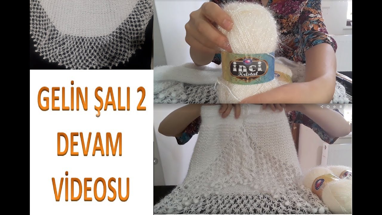 GELİN ŞALI YAPIYORUZ ( Çeyizlik Gelin Şalı ) // Bride #reklam