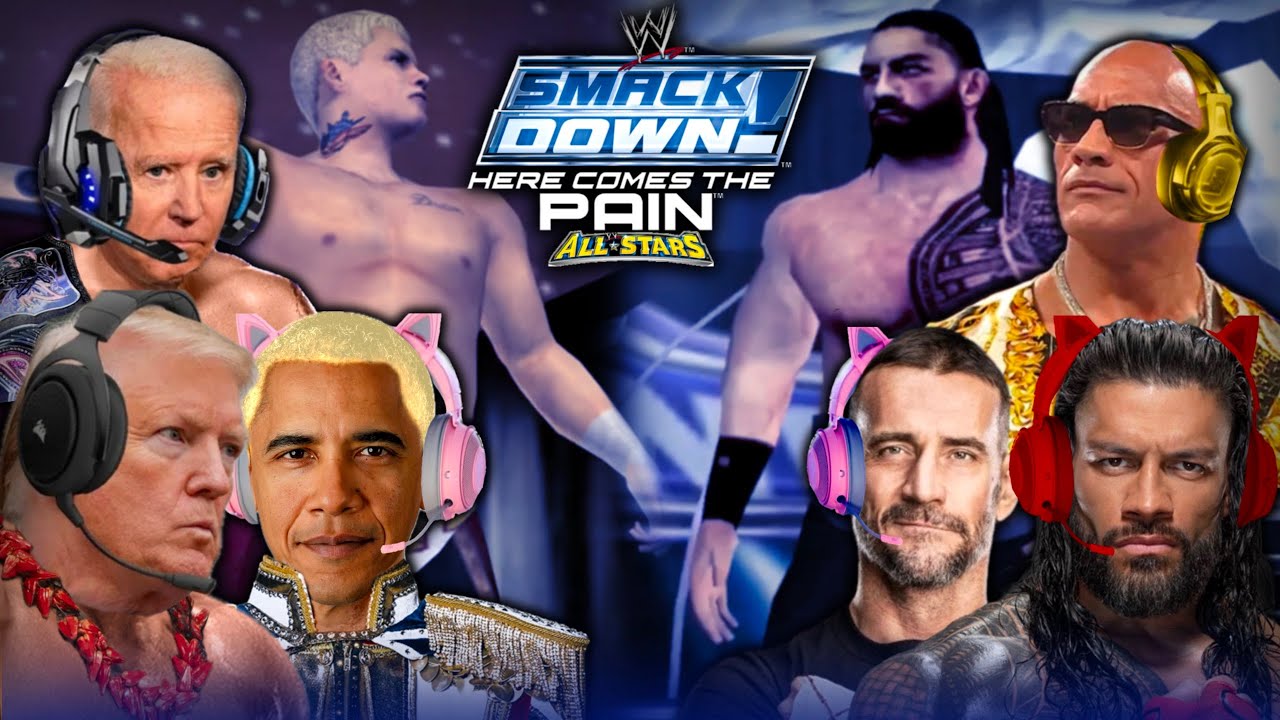 Presidents play Smackdown Here Comes the Pain ALL STARS Mod! Ft. WWE Superstars!