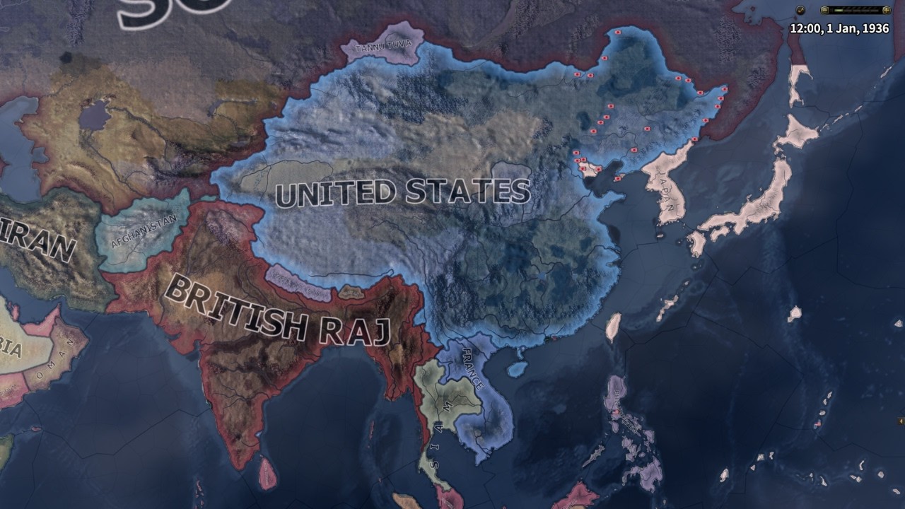 WHAT IF USA UNITED WITH CHINA IN WW2 / HOI4 TIMELAPSE
