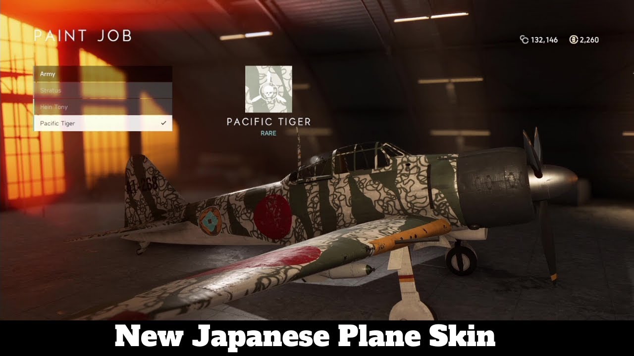 Battlefield V - New Japanese Plane Skin (Chapter 5 - The Pacific Tides Of War  Week 2 Reward)