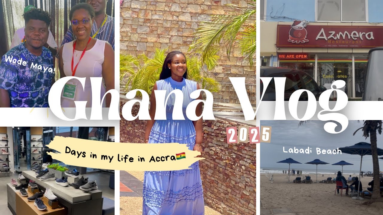 Ghana VLOG 2025 🇬🇭| Restaurants, Hotels and Shops + I met my Favorite YouTuber Wode Maya😱 | #Rhonda