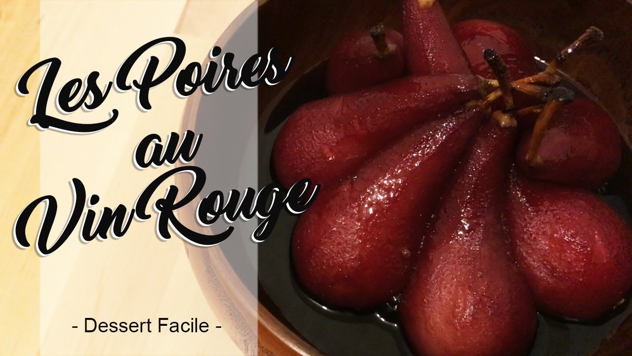 Poires au Vin Rouge - recette facile - HeyLittleJean