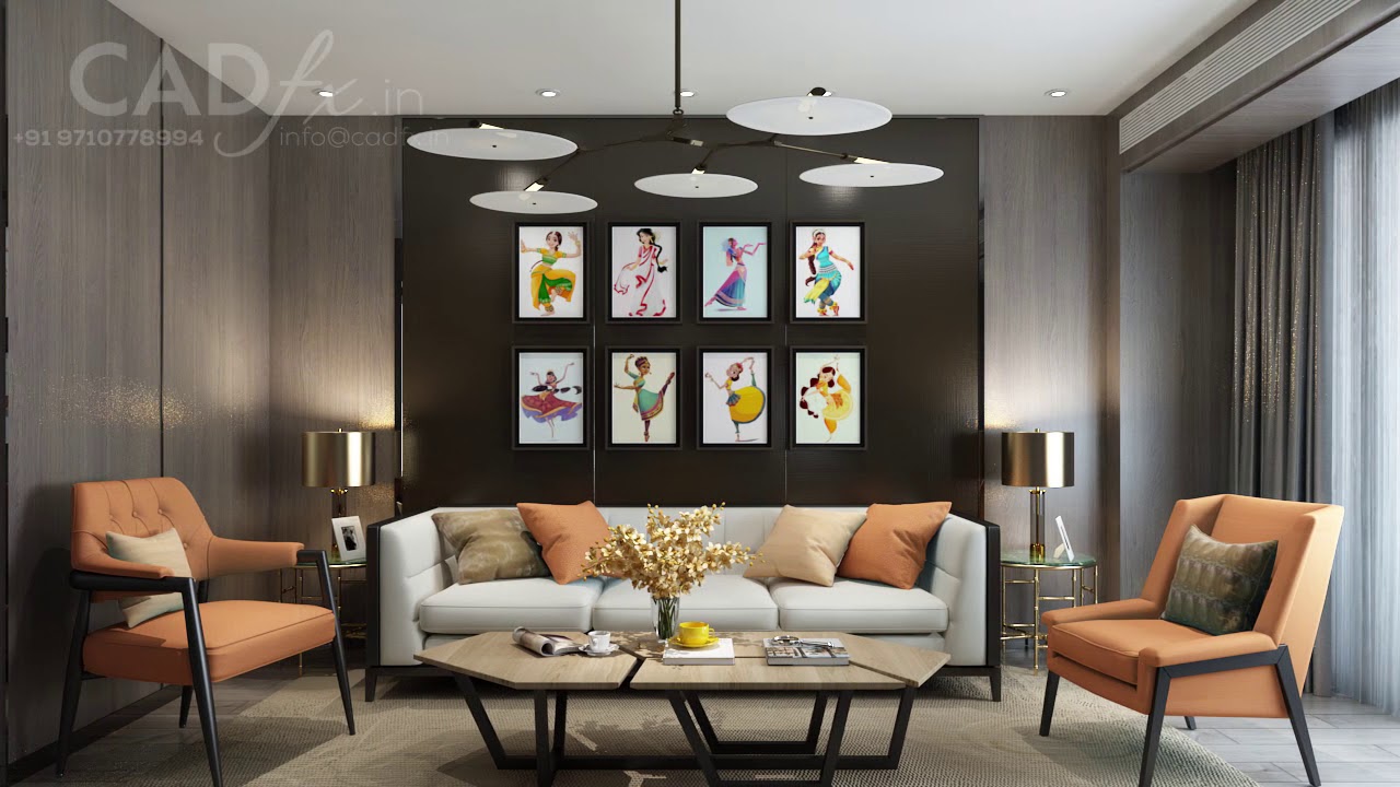 CADfx - Living room Interior walkthrough animation | HD