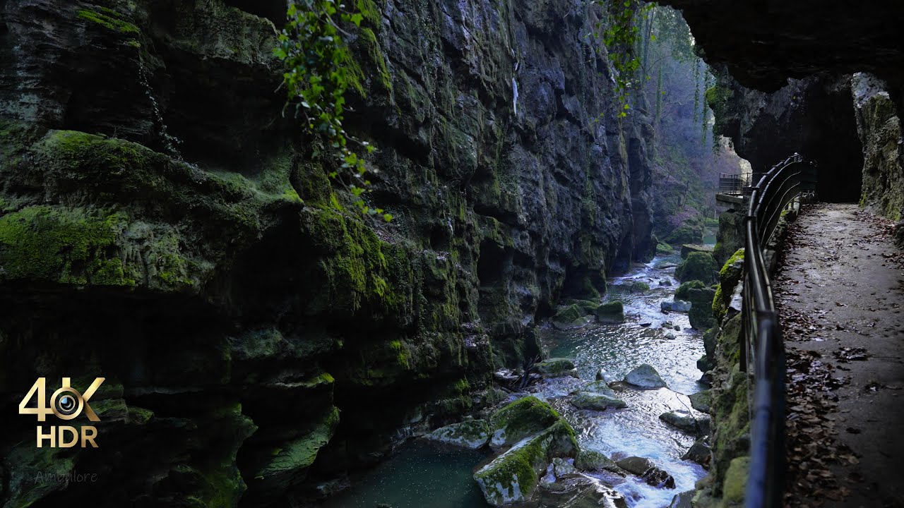 Nature & Myth: Exploring the Dark Secrets of the Taubenloch Gorge | Sleep, Study, Relax  4K