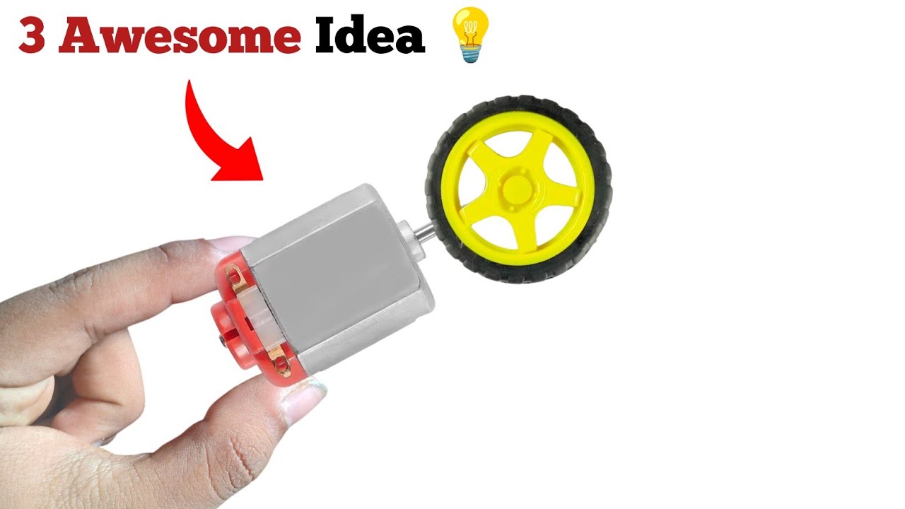 Awsome Ideas Dc Motor ll Dc Motor Hacks ll School Project 