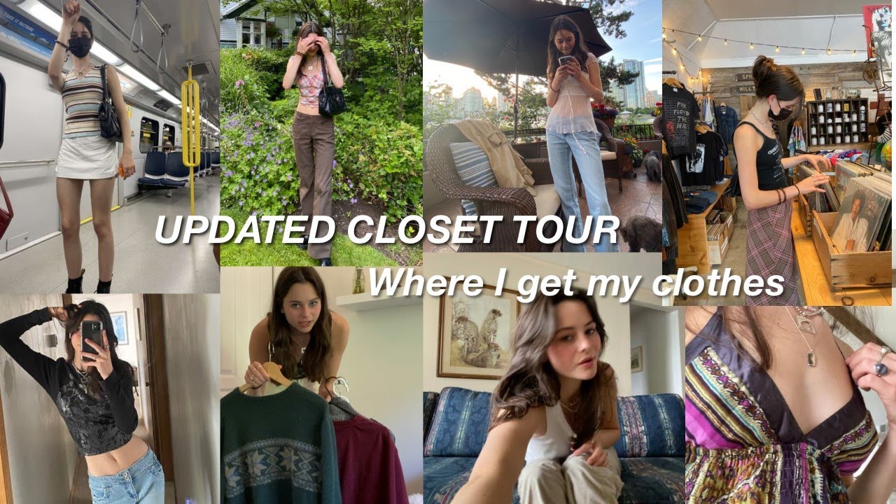 UPDATED CLOSET TOUR *girl talks about where she gets her clothes for 15 minutes