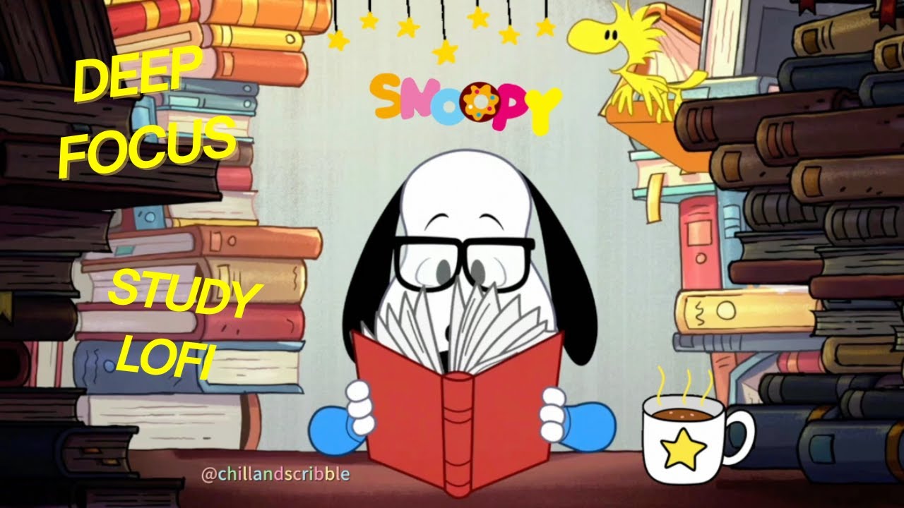 Soft Piano Lofi 🎧📚| Snoopy Chill, Relax and Study