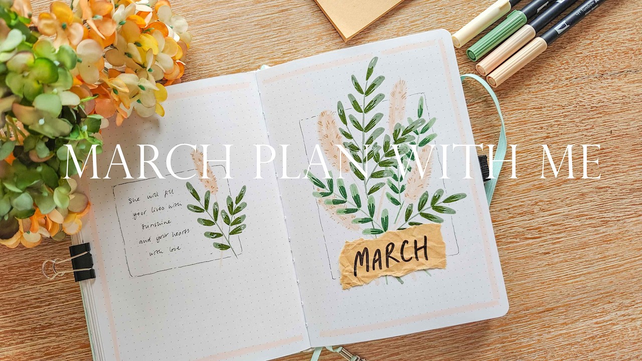 March 2026 Setup | Plan with me | Simple and low-key planning