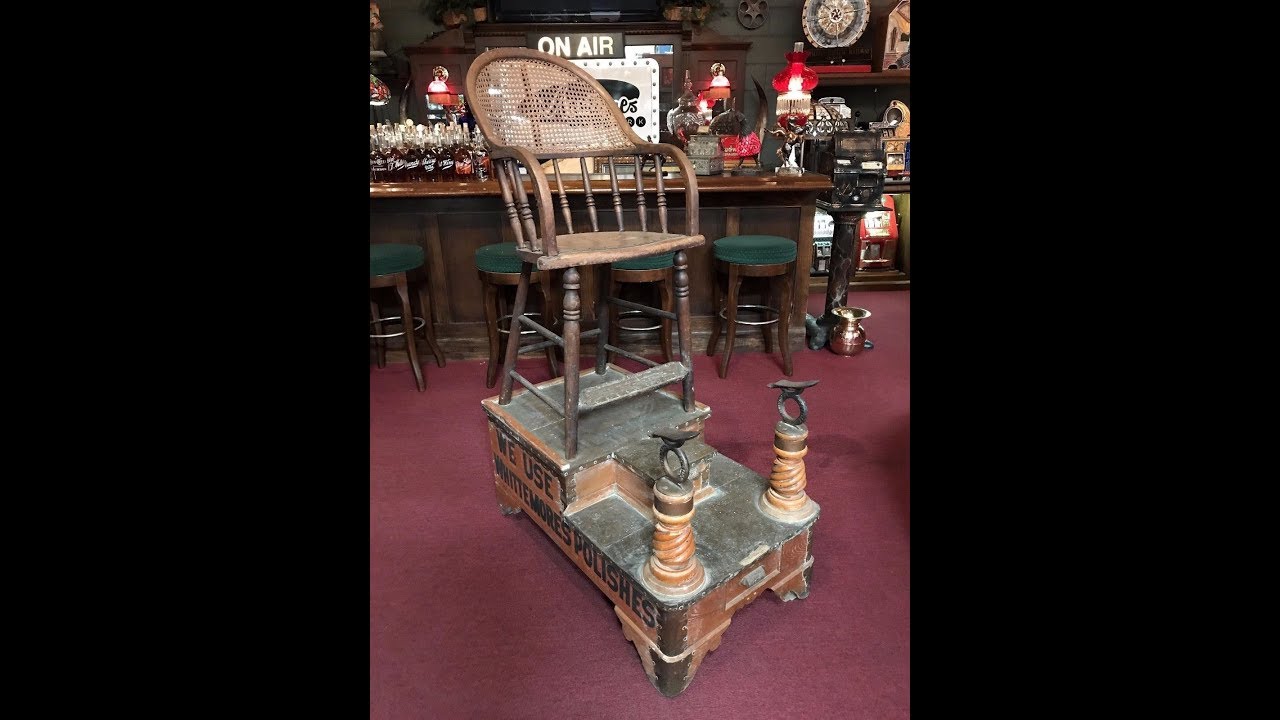 1920's Clifford & Co. Shoeshine Stand SOLD FOR $2,795