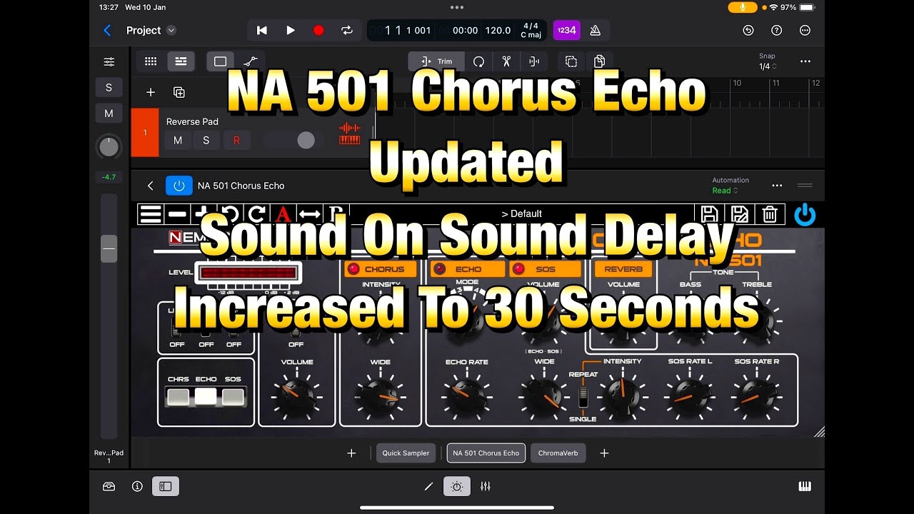 Nembrini 501 Chorus Echo - UPDATED - SOS Delay up to 30 Seconds - Create Huge Soundscapes