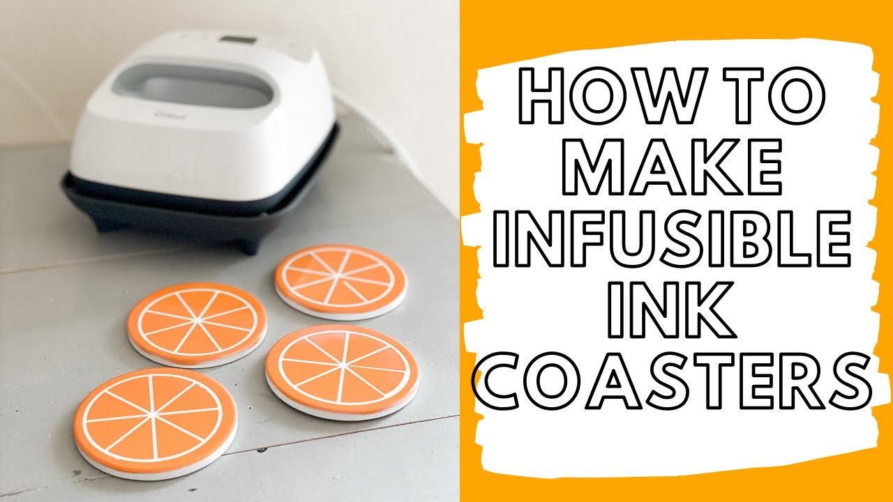 How to Make Infusible Ink Cricut DIY Coasters // Easy Press Project