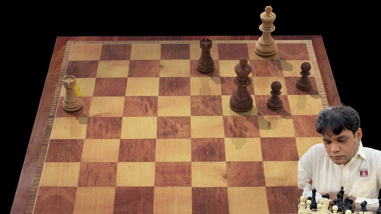 How to win rook + 2 pawns (a+b) vs rook | Hesham vs Neelotpal | Gujarat GM 2022