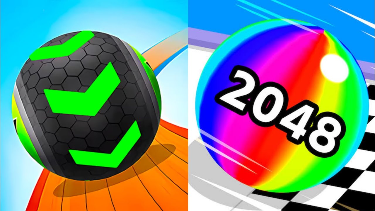 Ball Run 2048 infinity Vs Going Balls Speedrun - All Levels Android, ios Gameplay Walkthrough Ep.6