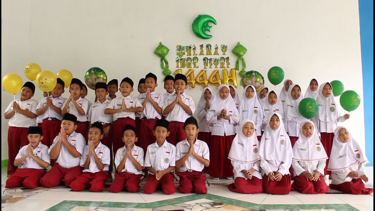 Ucapan Selamat Hari Raya Idul Fitri 1444 H persembahan dari kelas 4A  Video Ucapan Idul Fitri 1444 H